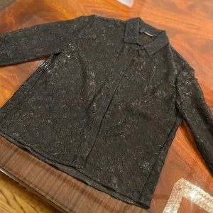Kooples black lace blouse